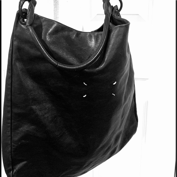 Maison Martin Margiela Handbags - Maison Margiela Black supple leather hobo  bag